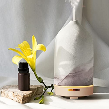 Wanlola Essential Oil Diffuser for Home & Travel - 120ml Ceramic Diffuser