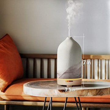 Wanlola Essential Oil Diffuser for Home & Travel - 120ml Ceramic Diffuser