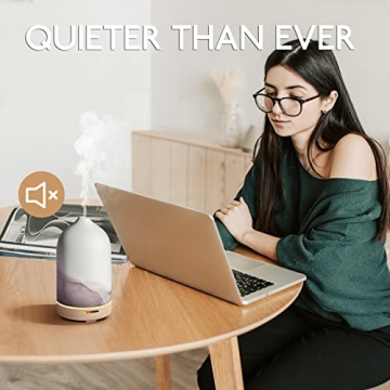 Wanlola Essential Oil Diffuser for Home & Travel - 120ml Ceramic Diffuser