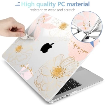 Vibrant MEEgoodo Clear Case for MacBook Air 2024/2023