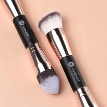 KINGMAS Double-Ended Makeup Brush for Foundation & Contouring