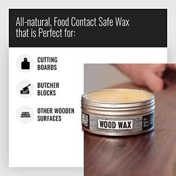 Real Milk Paint Wood Wax for Food Safe Finishes