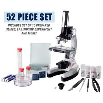 AmScope M30 Series 52-Piece STEM Microscope Kit for Kids
