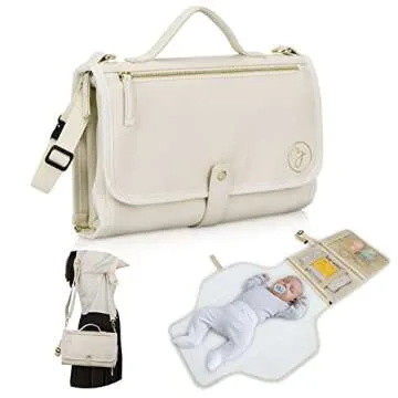 Stylish Zaveena Portable Diaper Changing Pad - Perfect for On-the-Go Parents