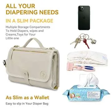 Zaveena Portable Diaper Changing Pad for Stylish Parents