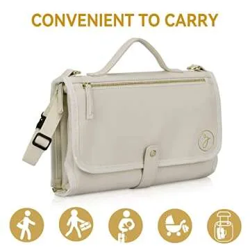 Zaveena Portable Diaper Changing Pad for Stylish Parents