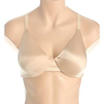 Bali Womens One Smooth U Underwire Bra, Smoothing & Concealing Full-coverage Df3w11 Bras, Soft Taupe, 38C US
