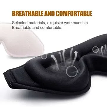 Hunrimu Sleep Eye Mask | Comfortable Contour Design for Travel