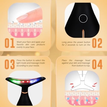 GLO24K Red Light Beauty Device LED Thermal Vibration