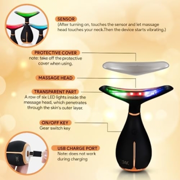 GLO24K Red Light Beauty Device LED Thermal Vibration