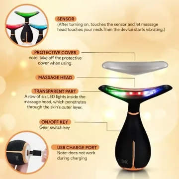 GLO24K Red Light Beauty Device LED Thermal Vibration