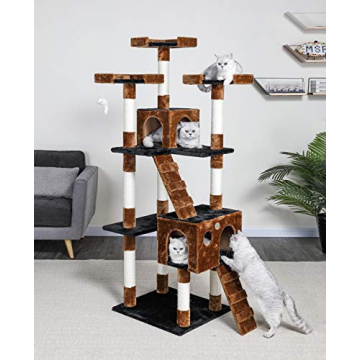 Go Pet Club 72 inch Tall Cat Tree Tower for Cats