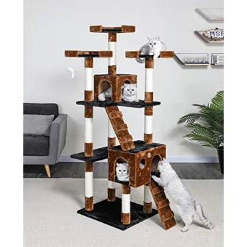 Go Pet Club 72 inch Tall Cat Tree Tower for Cats