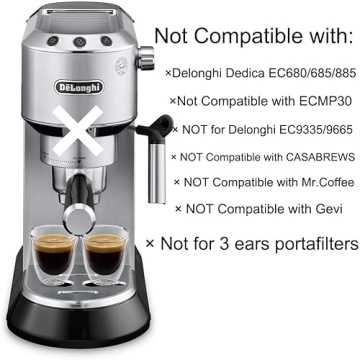 51mm Stainless Steel Portafilter for Delonghi Espresso Machines