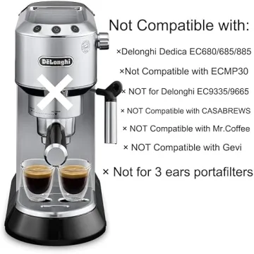 51mm Stainless Steel Portafilter for Delonghi Espresso Machines