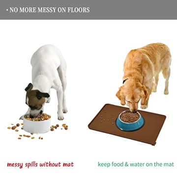 Reopet Waterproof Pet Feeding Mat for Mess-Free Meals