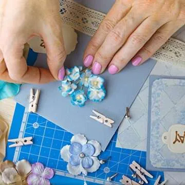 100-Pack Minipins | Rustic Wooden Clothespins for Crafts