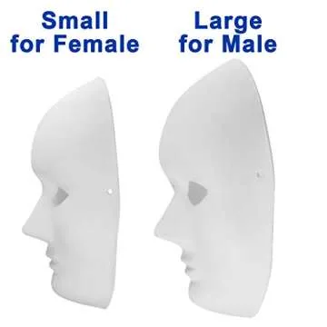 CALPALMY 30 Pack Paper Mache Masks - 2 Sizes for Artistic Projects, Theater, Halloween, Masquerade Parties, Classroom Art