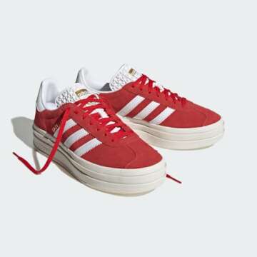 adidas Gazelle Bold Shoes Women's, Red, Size 9