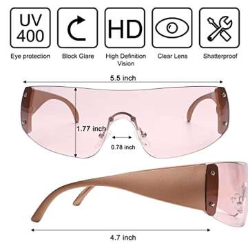 GUVIVI Retro Oversized Aviator Sunglasses for Women Men Trendy 70s Classic Vintage Designer Sun Glasses