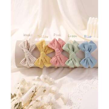 Dobois 10PCS Baby Girls Handmade Headbands for All Occasions