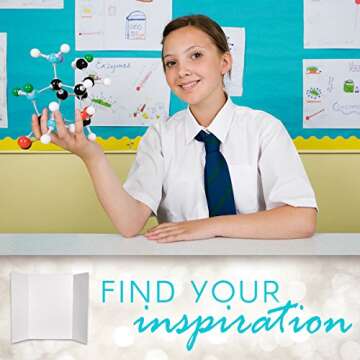 Darice, White, Display Board, Corrugated Cardboard, 36 x 48 inches, Non-Standard