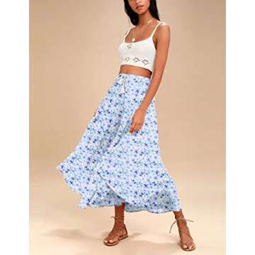 Zeagoo Women Casual Maxi Skirt for Summer Style