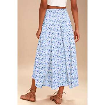 Zeagoo Women Casual Maxi Skirt for Summer Style