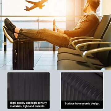 FDW Luggage Sets 3 Piece Suitcase Spinner Travel Carry Eco-friendly with Password Lock Lightweight Durable