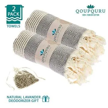 Oversized Luxury Turkish Beach Towel - Quick Dry & Soft