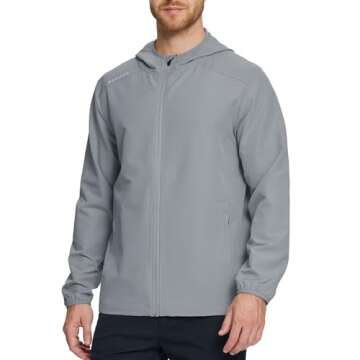 MAELREG Men's Water Resistant Windbreaker Jacket - Stylish & Versatile