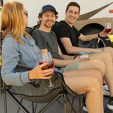 Lippert Campfire Folding Couch - Durable, High-Loft Comfort for Outdoor Adventures