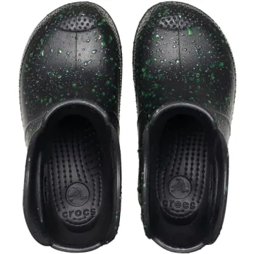 Crocs Kids Rain Boot - Black Glow in Dark