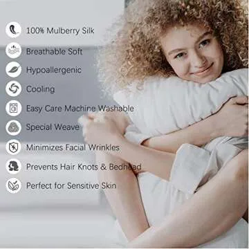 Victivic 100% Silk Pillow Cases for Hair and Skin