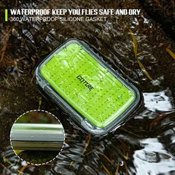 Goture HB32SB Fly Fishing Box and Tools Kit, Fly Fishing Gear Fly Fishing Forceps, Fly Fishing Nippe...