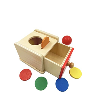 Dailyfunn Montessori Coin & Ball Drop Box for Young Learners