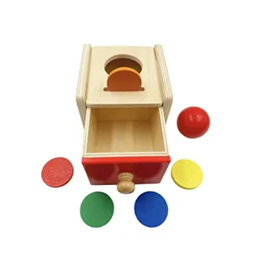 Dailyfunn Montessori Coin & Ball Drop Box for Young Learners