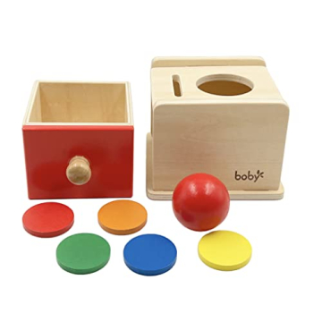 Dailyfunn Montessori Coin & Ball Drop Box for Young Learners