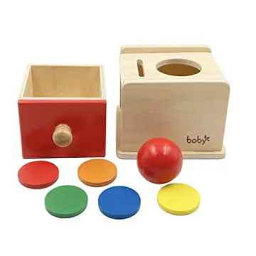 Dailyfunn Montessori Coin & Ball Drop Box for Young Learners