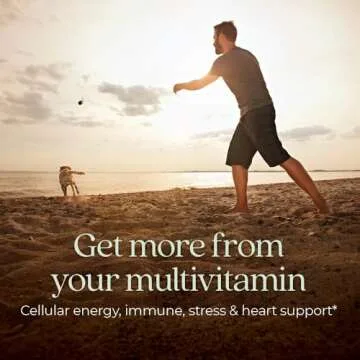 New Chapter Men's Multivitamin for Immune, Stress, Heart + Energy Support with Fermented Nutrients -...