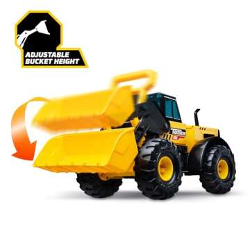 Tonka Steel Classics Front Loader - Made with Steel & Sturdy Plastic, Yellow Toy Construction Truck, Boys and Girls, Kids, Toddlers, Ages 3+