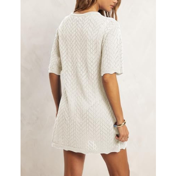 IQSQSQ Women's Knit Mini Dress for Summer Style