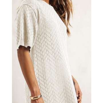 IQSQSQ Women's Knit Mini Dress for Summer Style