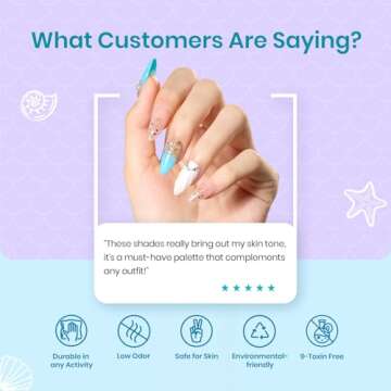 Beetles Summer Mermaid Gel Nail Polish Set, 20 Colors Blue Green Pink Purple Shimmery Glitter Summer Gel Polish Kit with Base Gel Top Coat Soak off Uv Nail Gel Gift for Girls