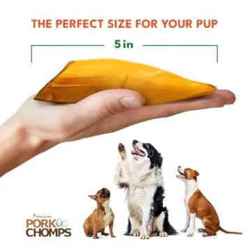 Pork Chomps Roasted Pork Skin Dog Chews 10 Count
