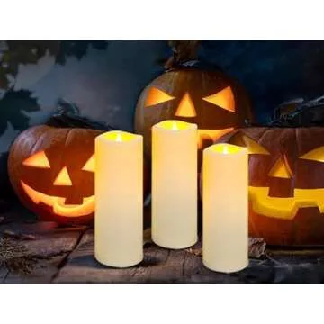 YIWER Waterproof Flameless Candles with Remote Control