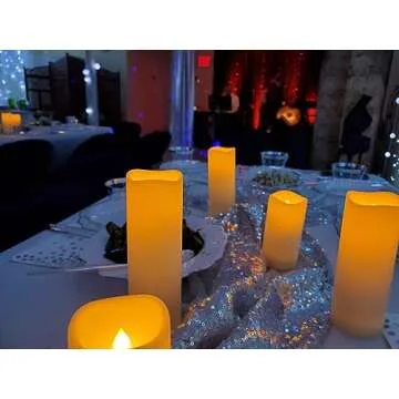 YIWER Waterproof Flameless Candles with Remote Control
