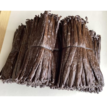 50 Organic Madagascar Vanilla Beans for Baking and Extract