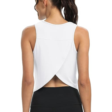 Mippo Crop Workout Tops for Women Stylish Gym Tanks