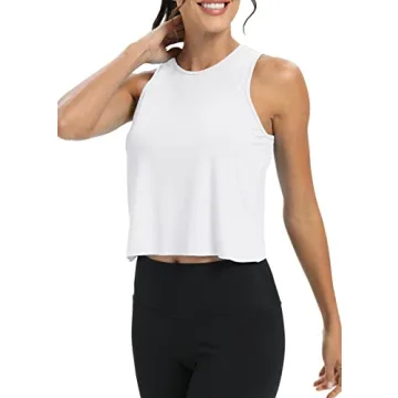 Mippo Crop Workout Tops for Women Stylish Gym Tanks